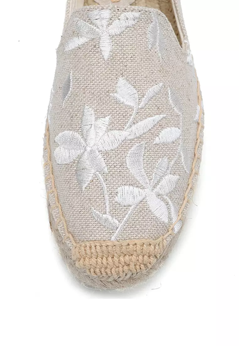 Embroidery Canvas Espadrilles