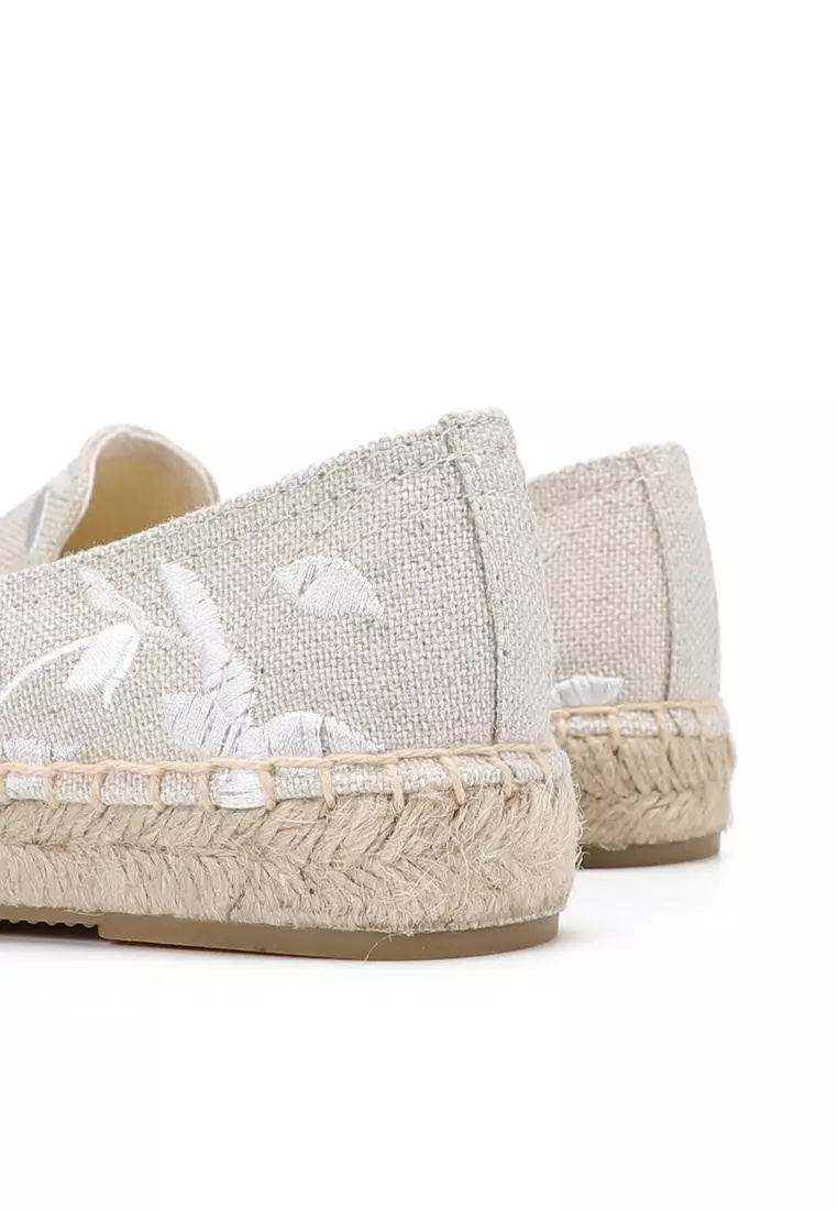 Embroidery Canvas Espadrilles