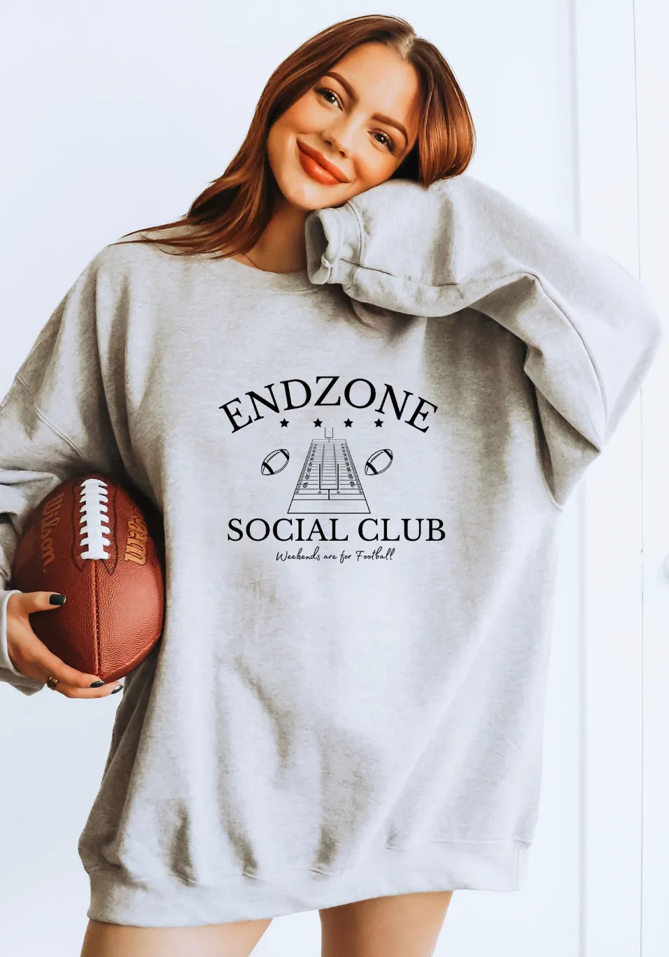 End Zone Social Club Sweatshirt - Football Fan Apparel