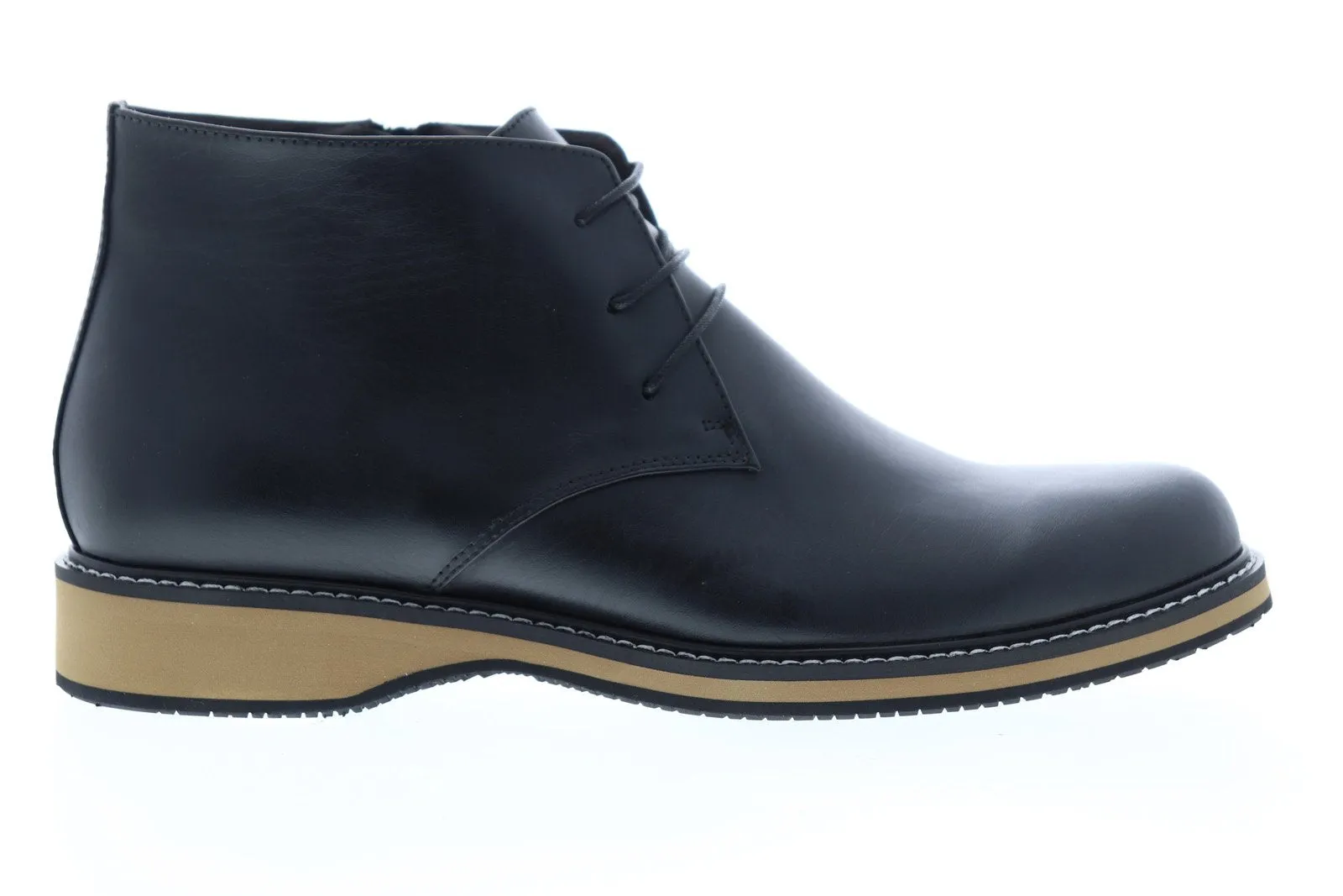 English Laundry Men's Black Leather Chukka Boots - Haddock EK503S72