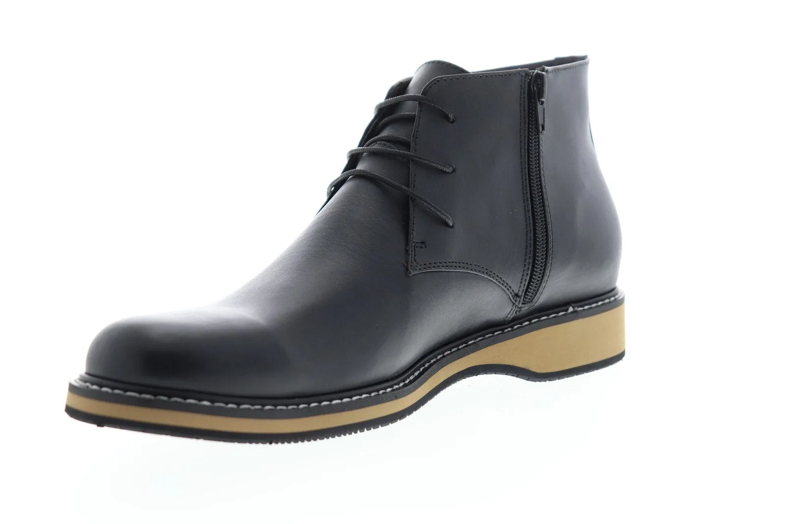 English Laundry Men's Black Leather Chukka Boots - Haddock EK503S72