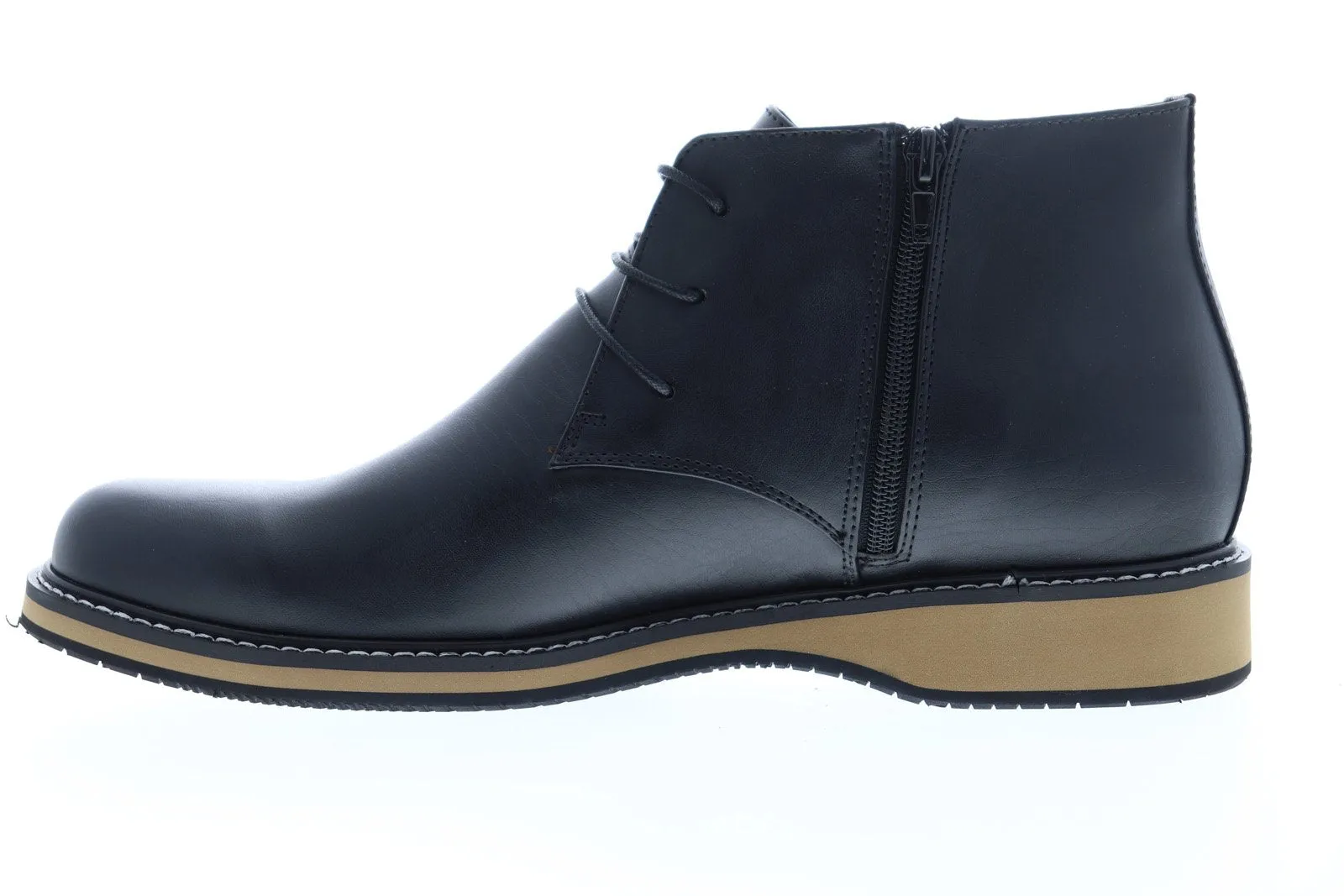 English Laundry Men's Black Leather Chukka Boots - Haddock EK503S72