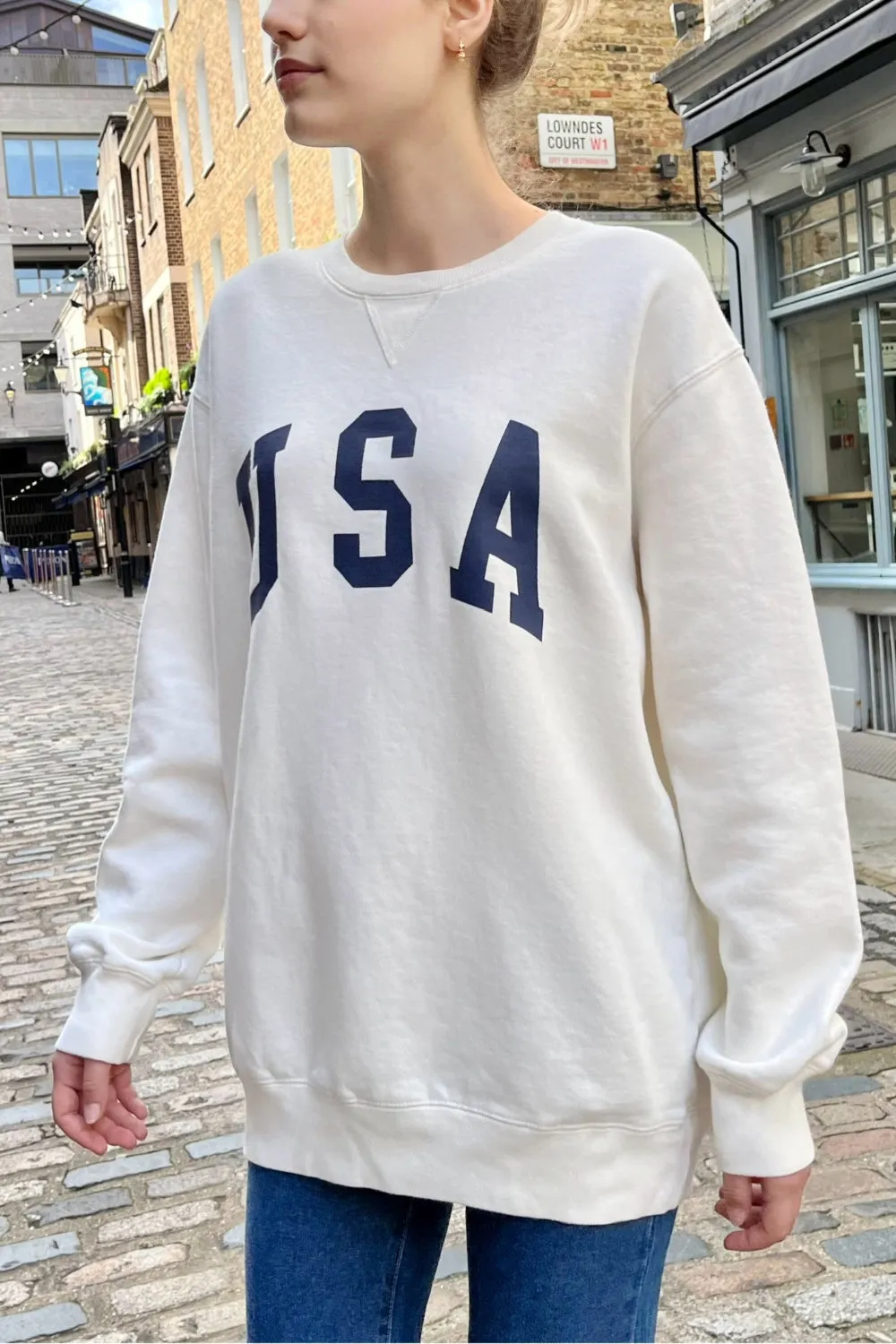 Erica American Flag Hoodie sweatshirt - USA Pride Merch‎