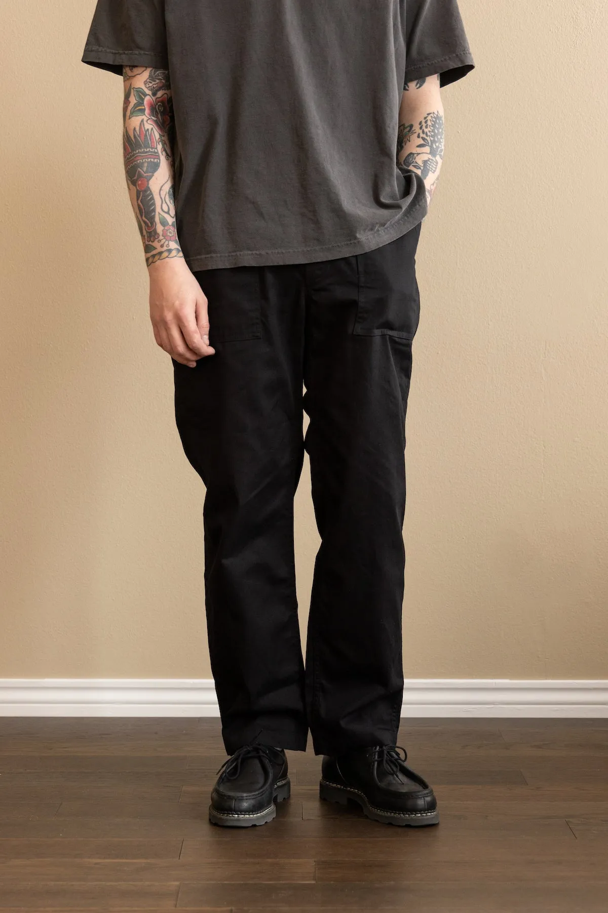 Fatigue Pant - Black 6.5oz Flat Twill