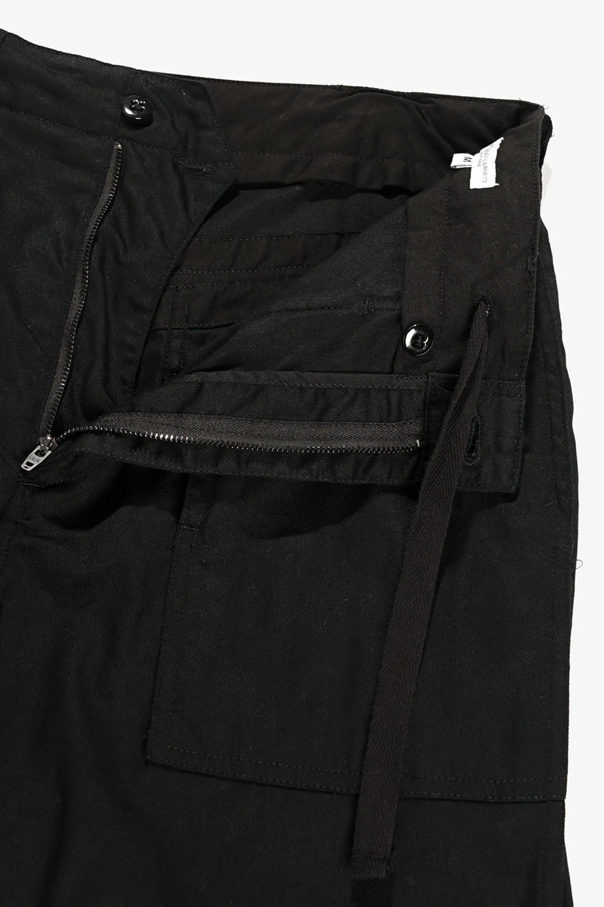 Fatigue Pant - Black 6.5oz Flat Twill