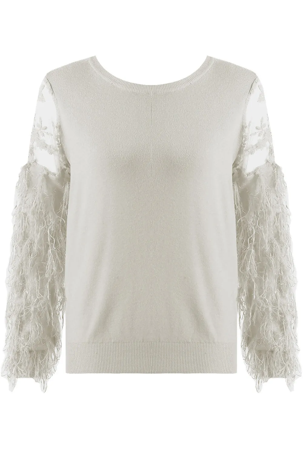 Lace Insert Feather Sleeve Jumpers Bundle