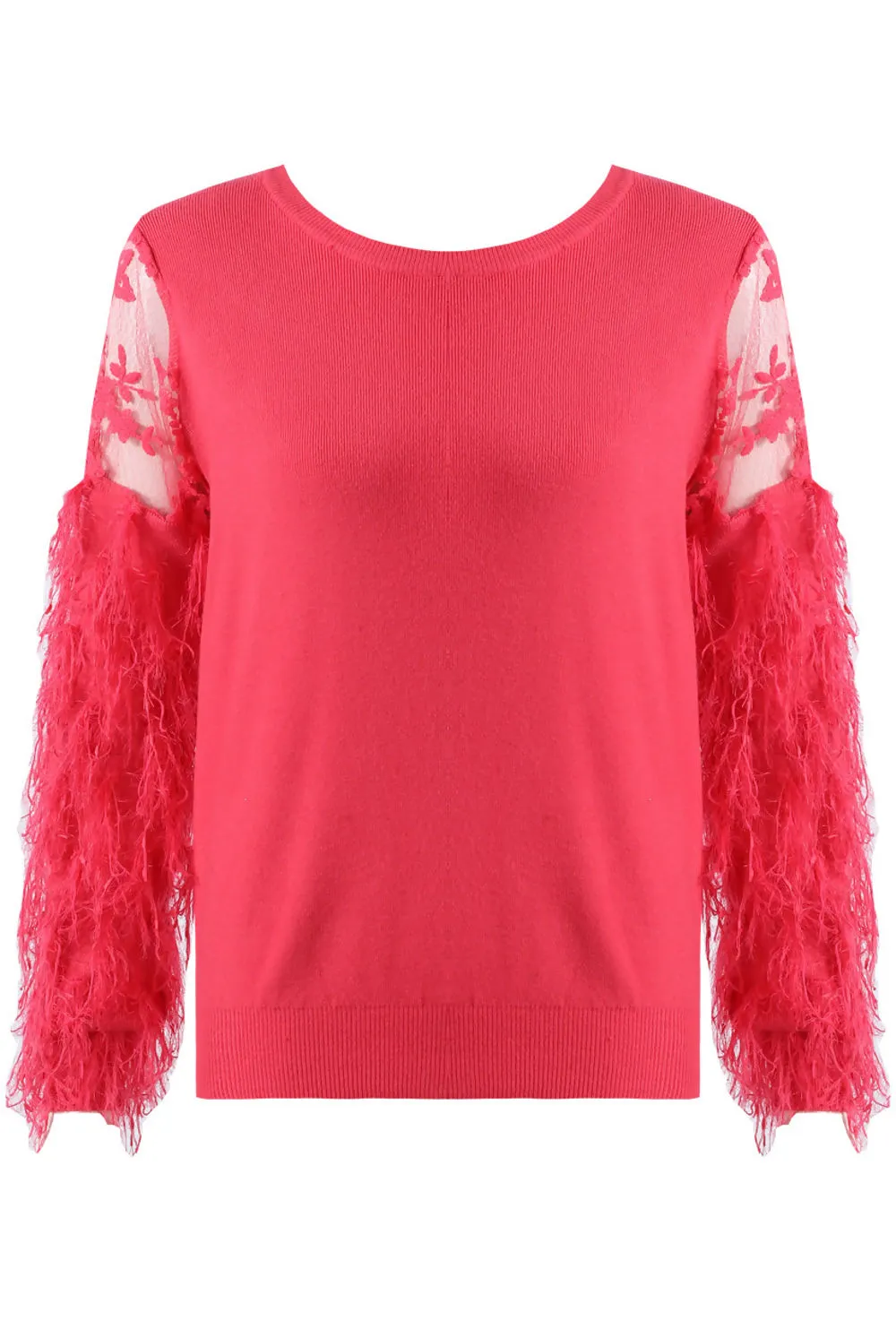 Lace Insert Feather Sleeve Jumpers Bundle