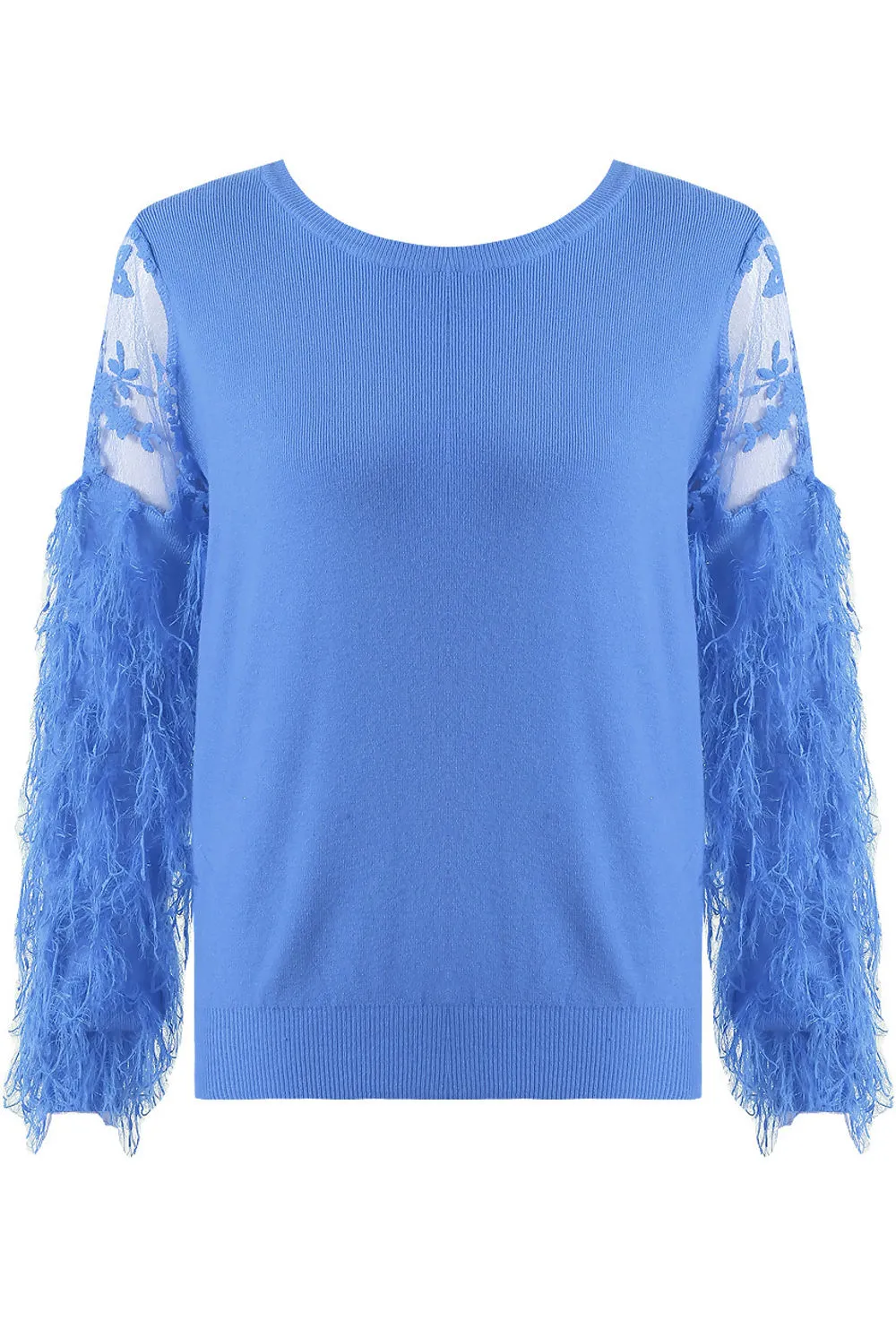 Lace Insert Feather Sleeve Jumpers Bundle