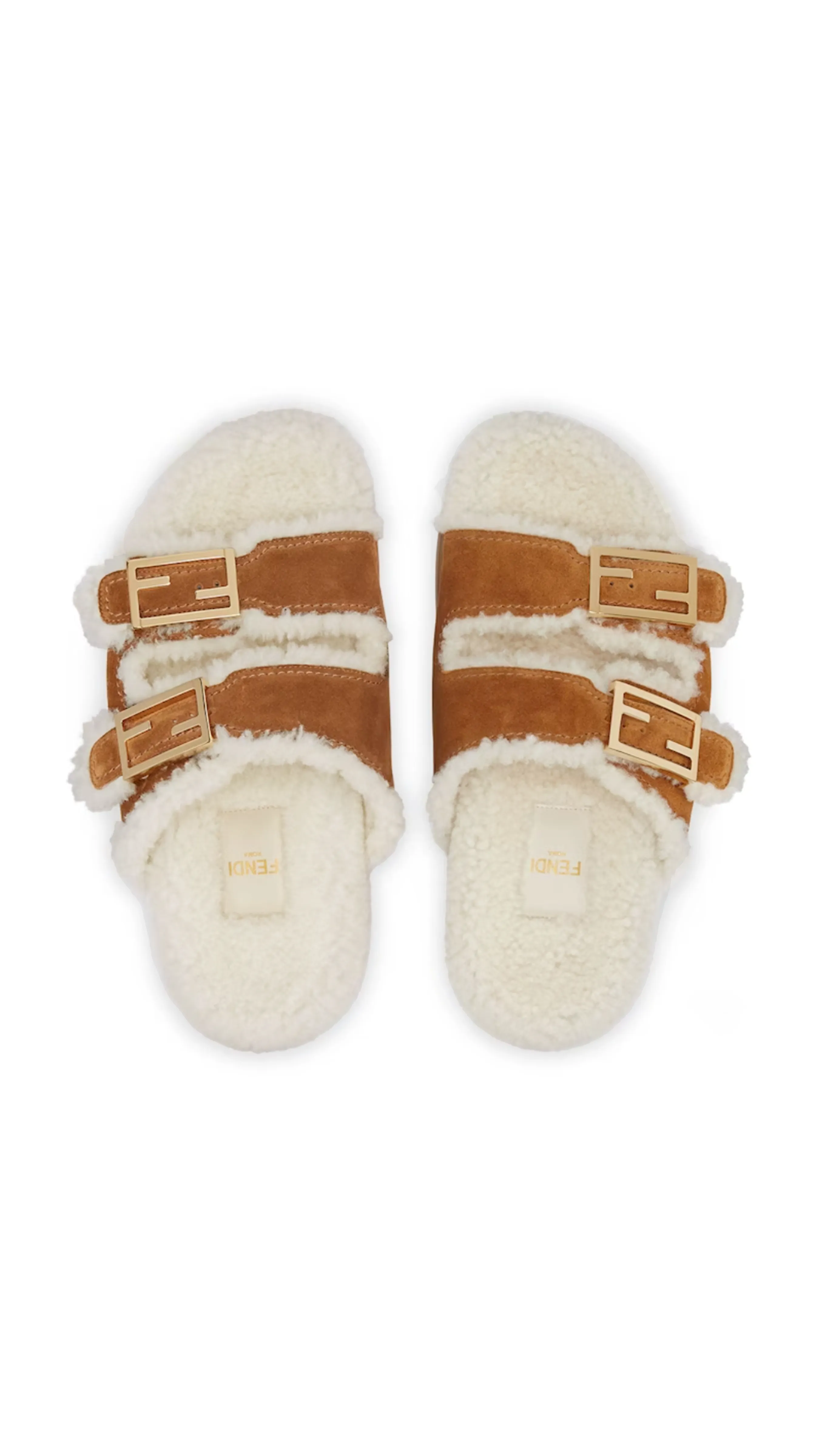 Fendi Feel Slides - White