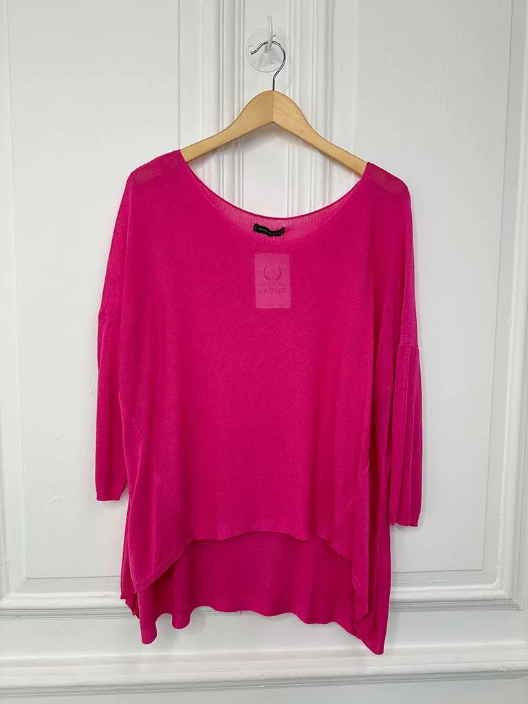 Hot Pink Fine Knit