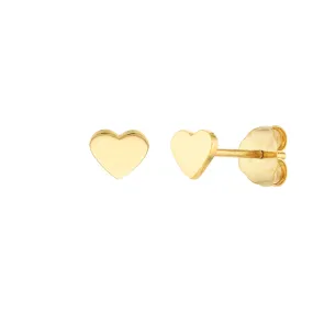 Heart Shaped Flat Earrings