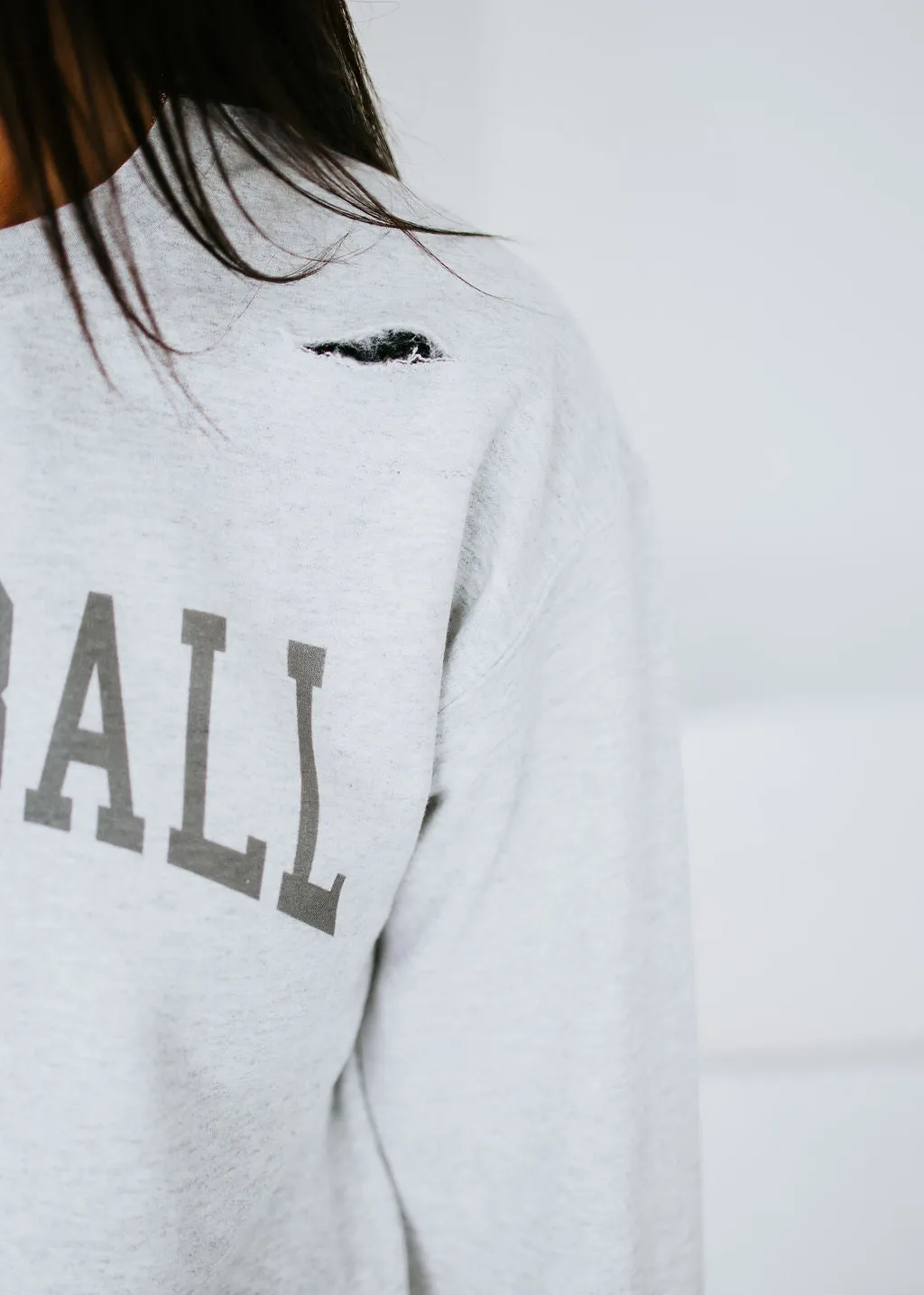 Football Distressed Sweatshirt