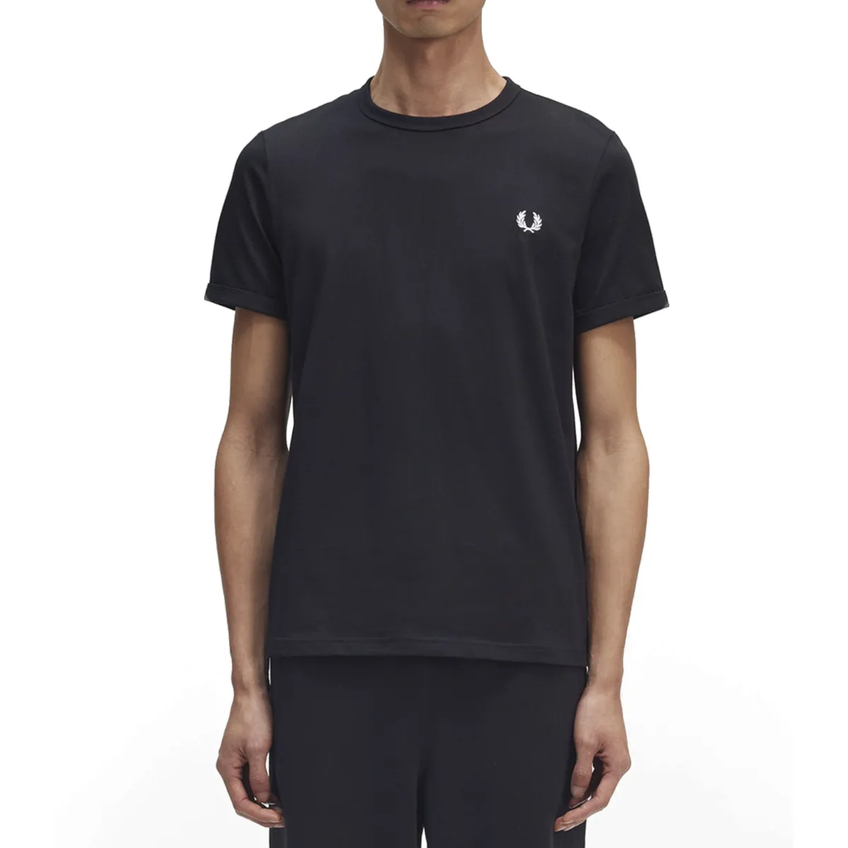 Fred Perry - Ringer T-Shirt - Black