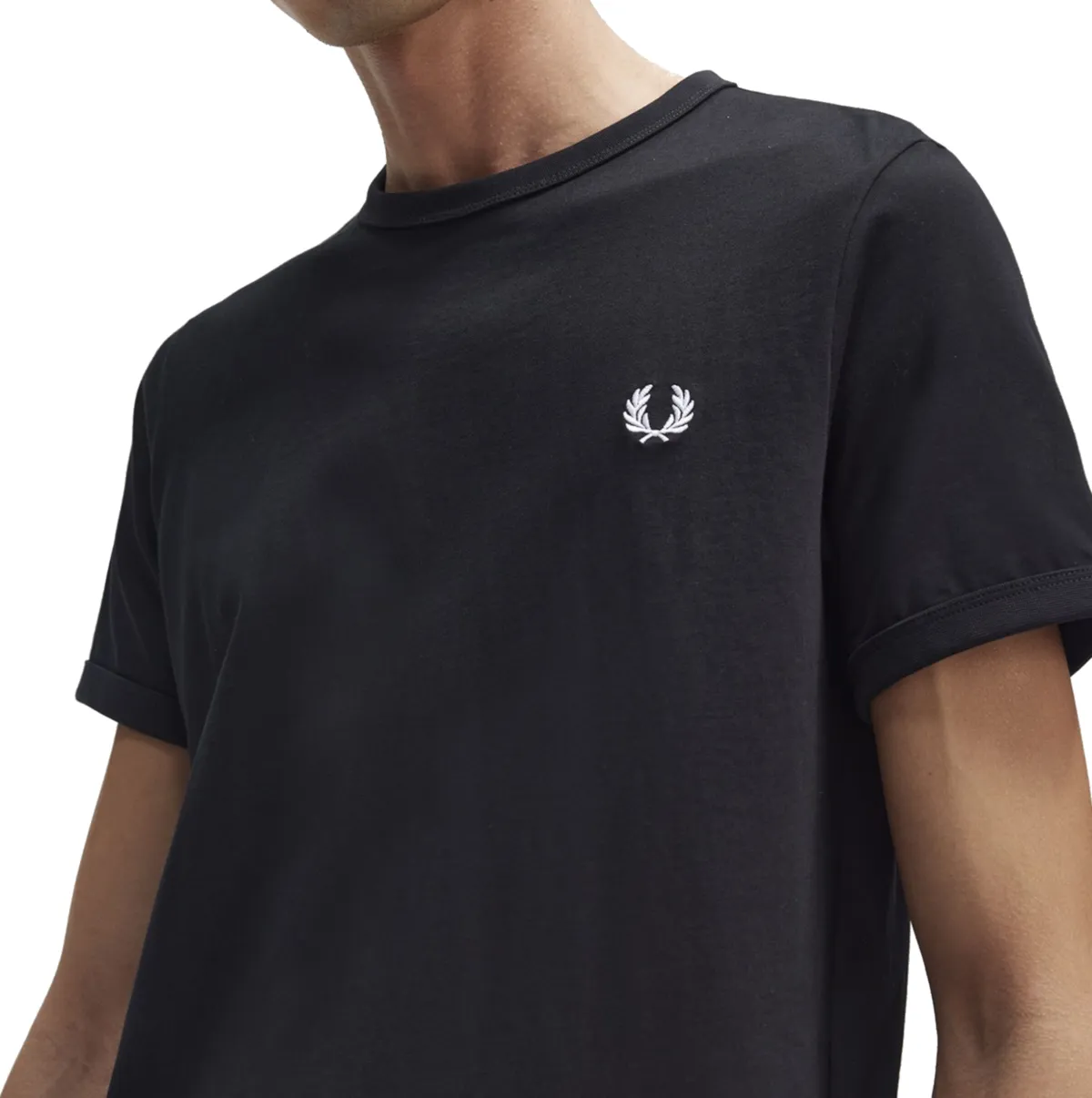 Fred Perry - Ringer T-Shirt - Black