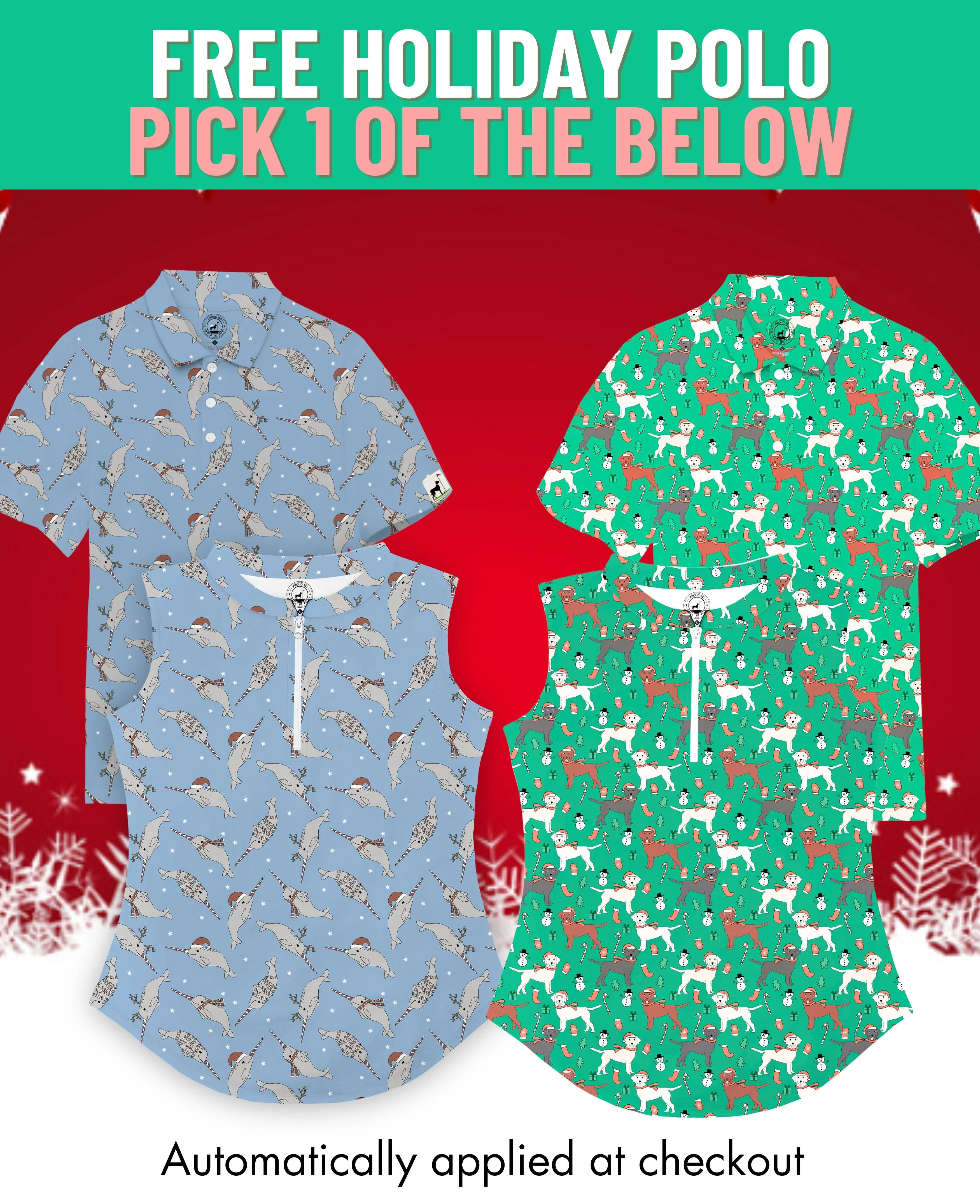 Get FREE Holiday Polo with Your Purchase