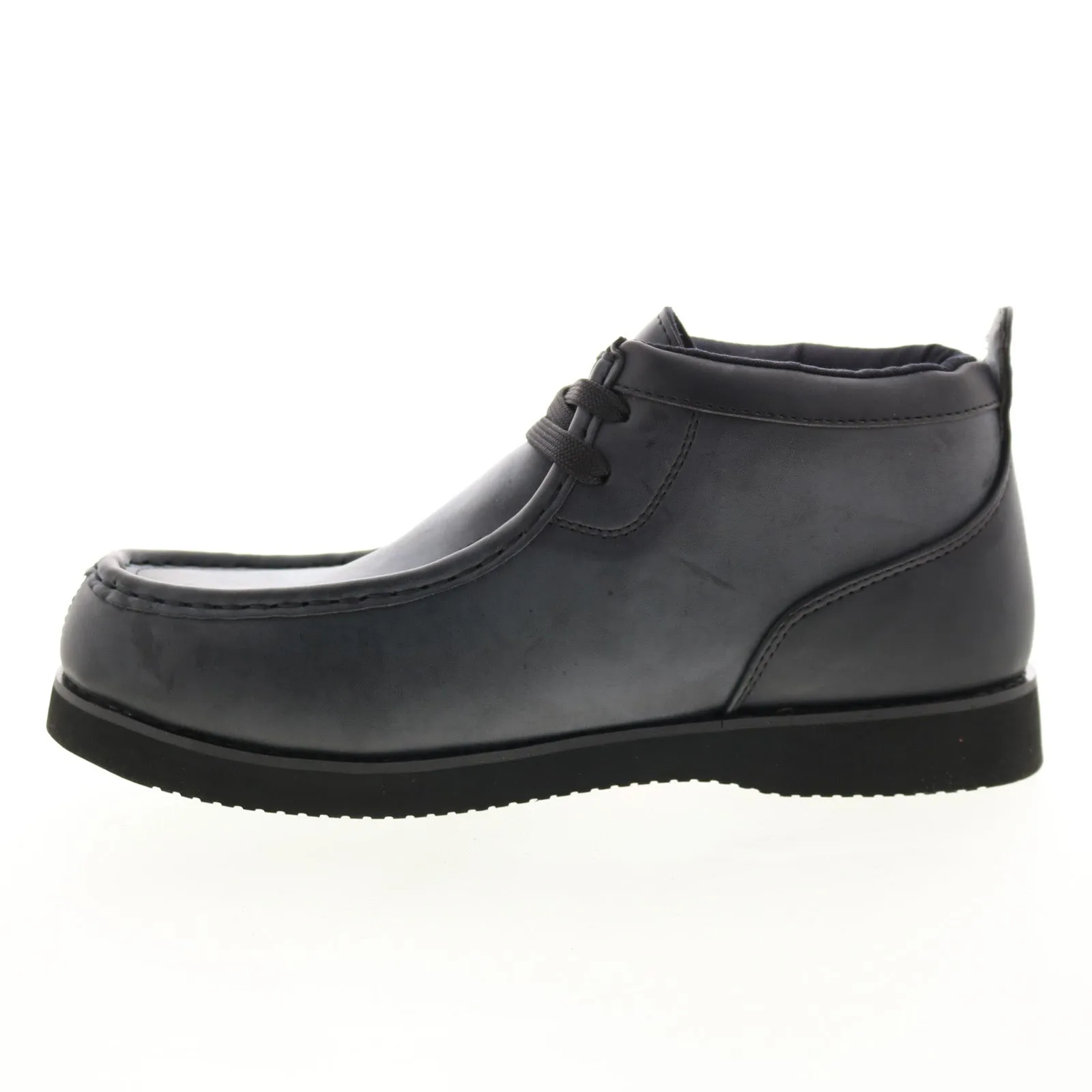 Freeman Chukka Boots - Black Leather - Lace Up - Men's MFREMV-001