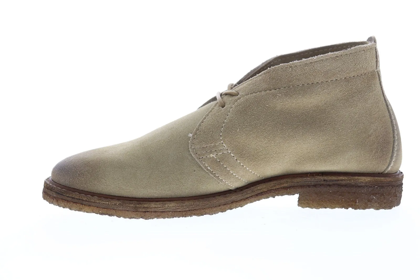 Frye Carter Chukka 87942 Mens Beige Tan Suede Lace Up Chukkas Boots