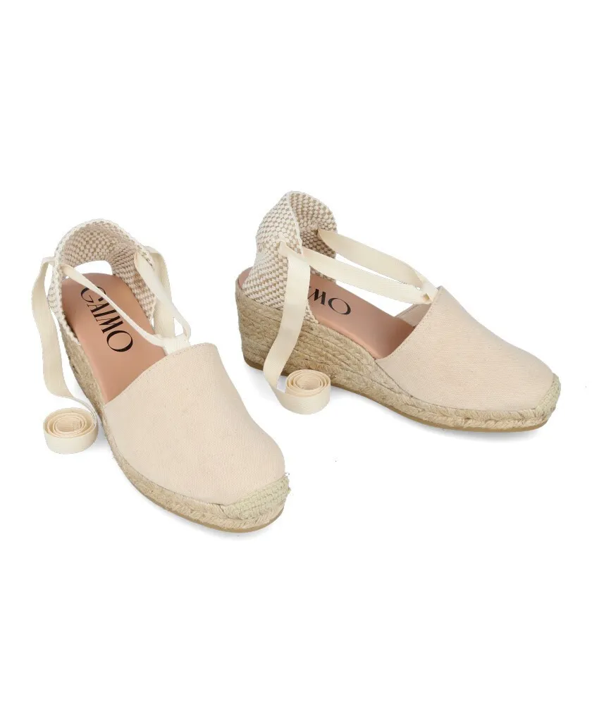 Gaimo Valenciana Beige esparto espadrilles