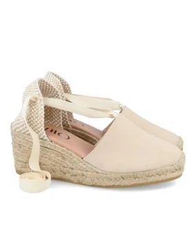 Gaimo Valenciana Beige esparto espadrilles