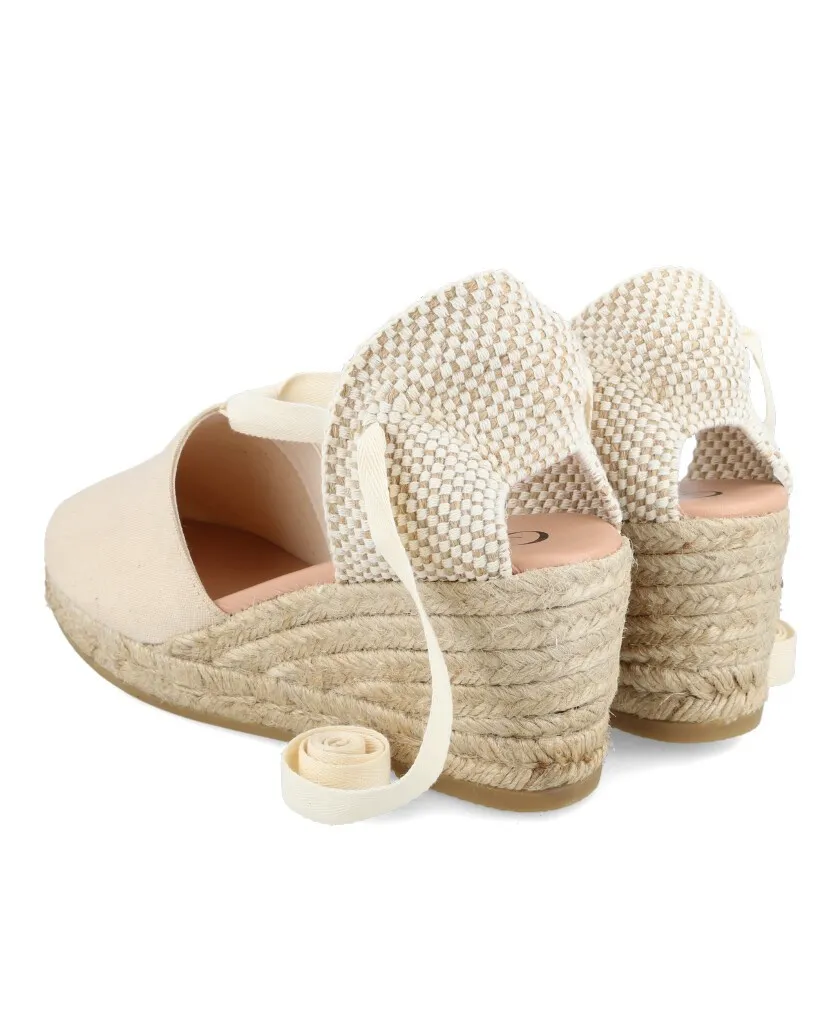 Gaimo Valenciana Beige esparto espadrilles