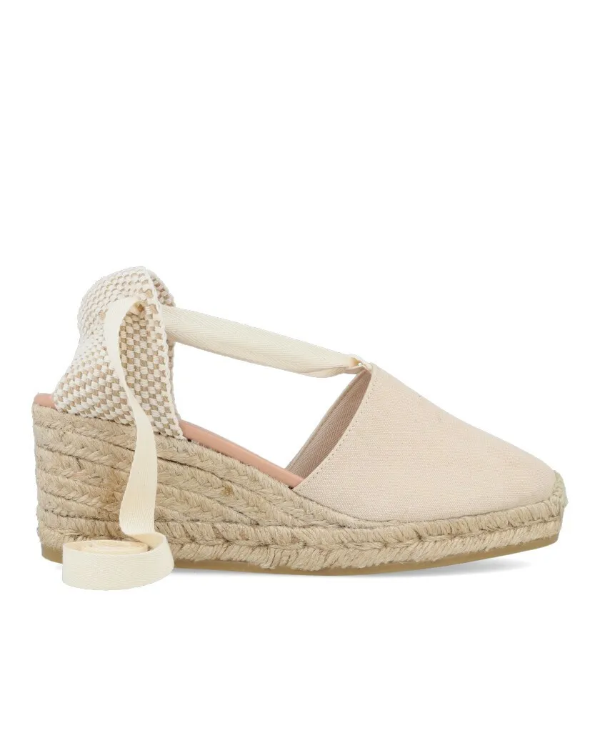 Gaimo Valenciana Beige esparto espadrilles