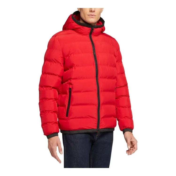 Geox Red Short Men's Hooded Jacket M2629C Spherica Hood Mid.