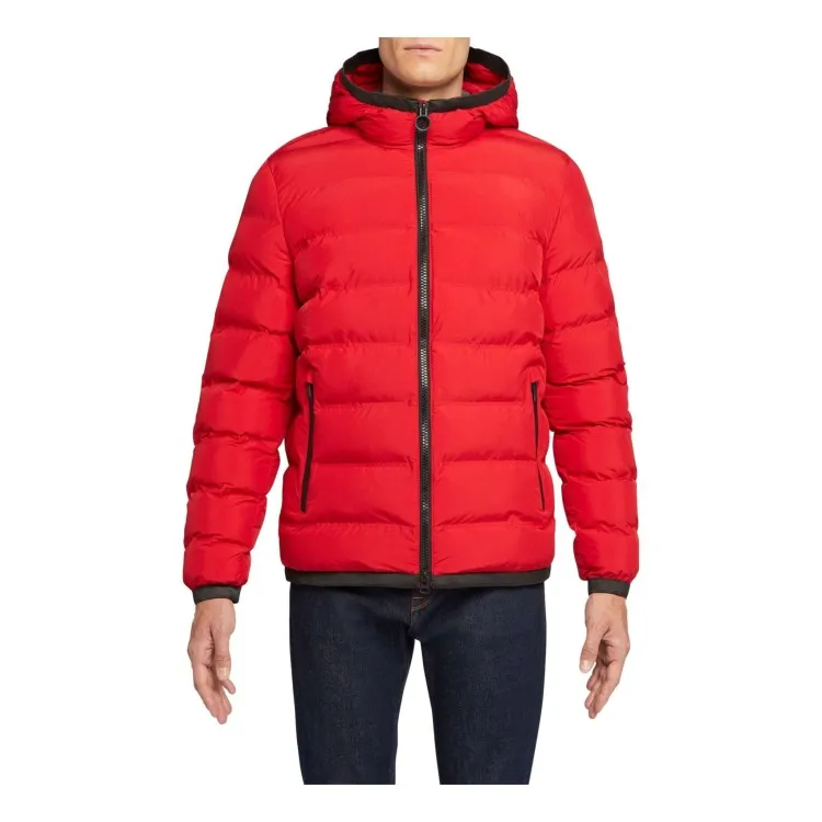 Geox Red Short Men's Hooded Jacket M2629C Spherica Hood Mid.