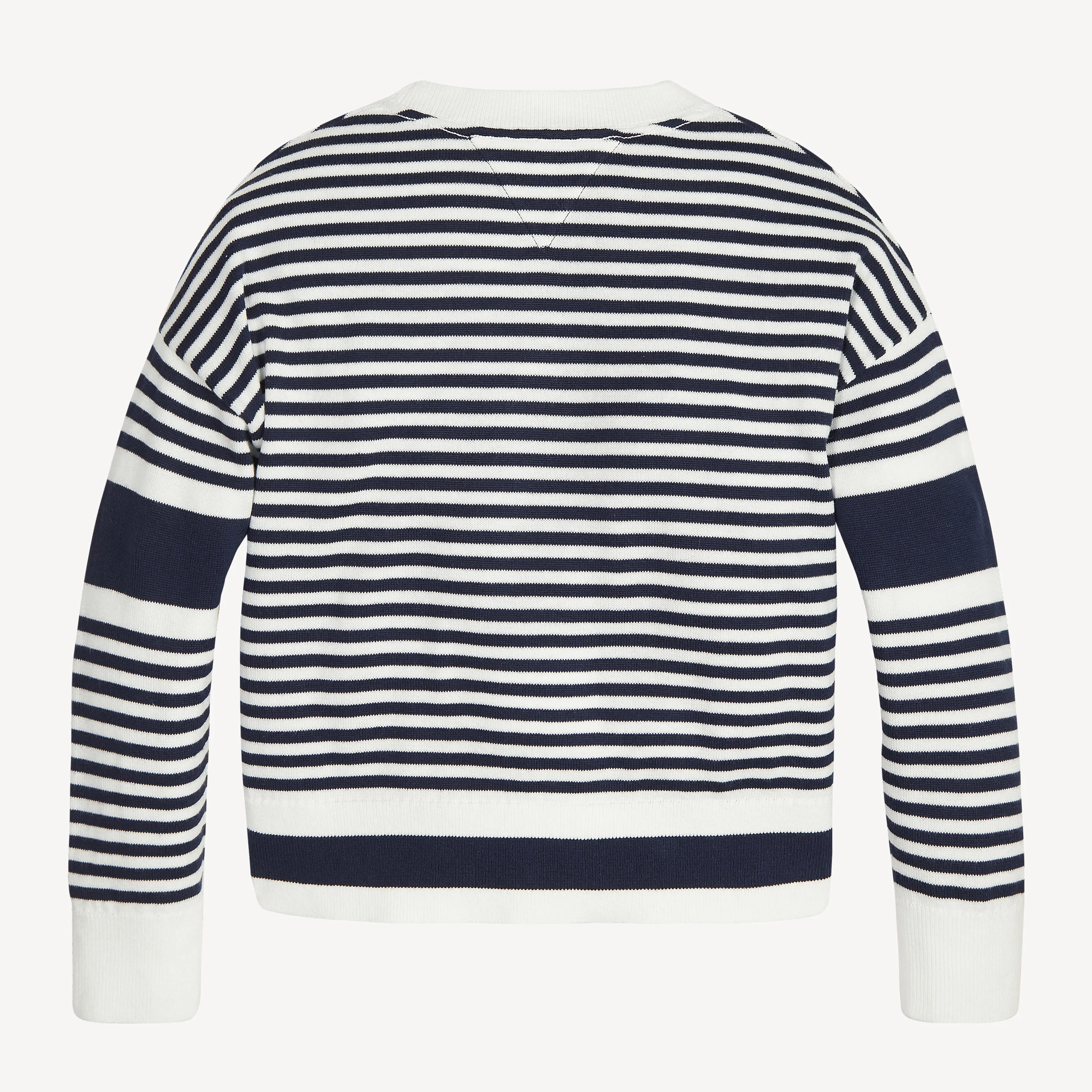 Tommy Hilfiger Girls Striped Logo Jumper - Shop Now