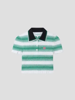 Gradient Stripe Polo Shirt