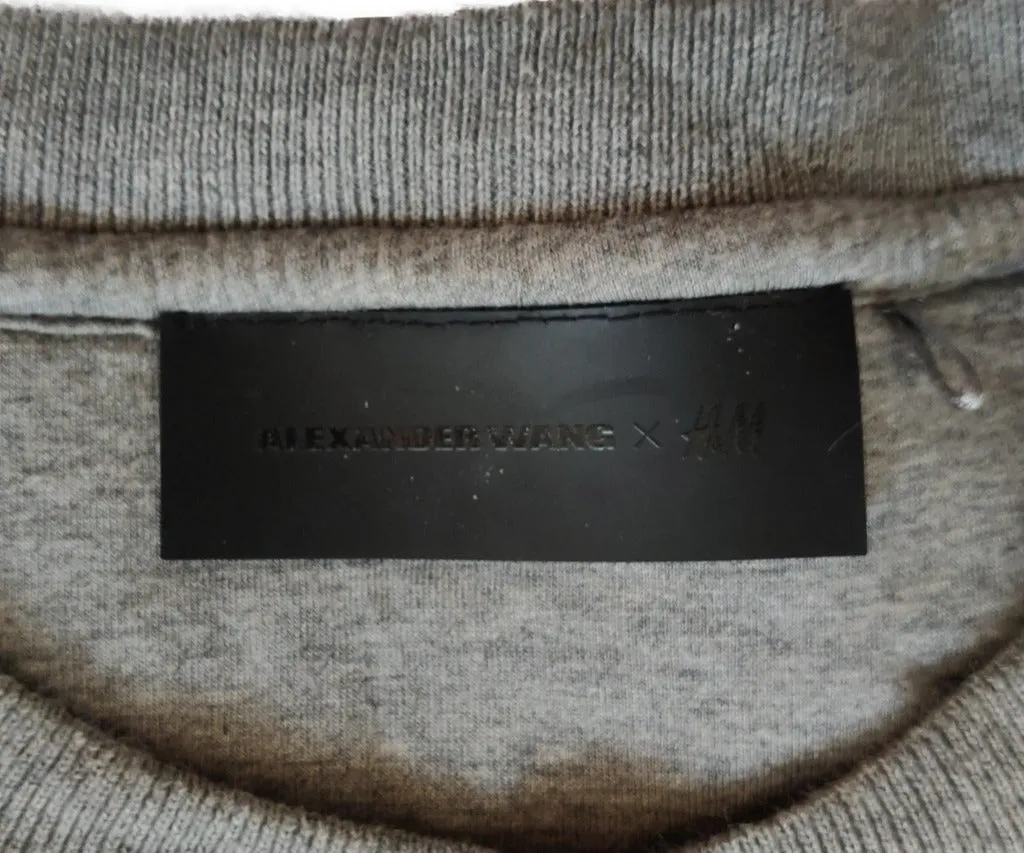 Gray H&M x Alexander Wang sweatshirt