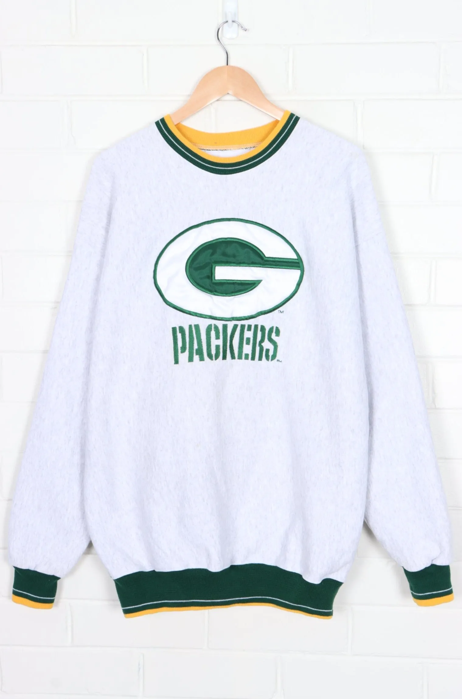 Green Bay Packers XXL Sweatshirt with Big Logo Embroidery, Made in USA