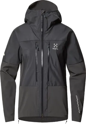 Haglöfs Women's L.I.M Hybrid Touring Hood Magnetite | Buy Haglöfs Women's L.I.M Hybrid Touring Hood Magnetite here | O