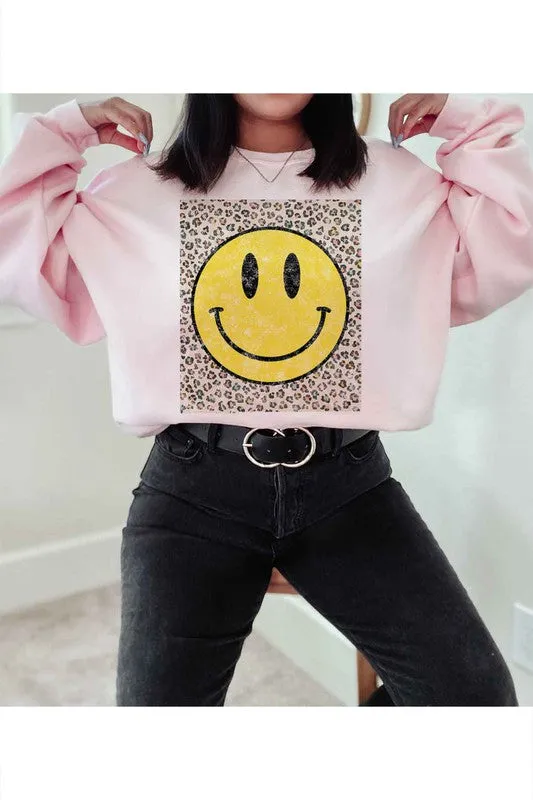 Leopard Print Graphic Sweatshirt for Happy Styling