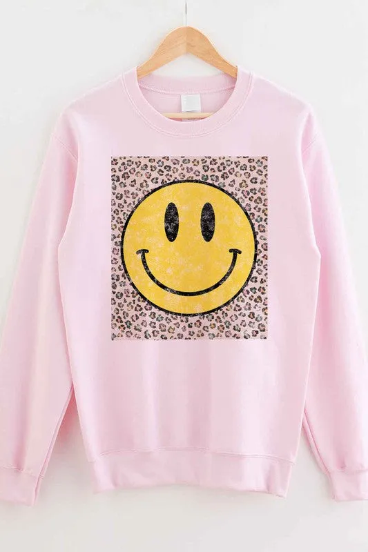 Leopard Print Graphic Sweatshirt for Happy Styling