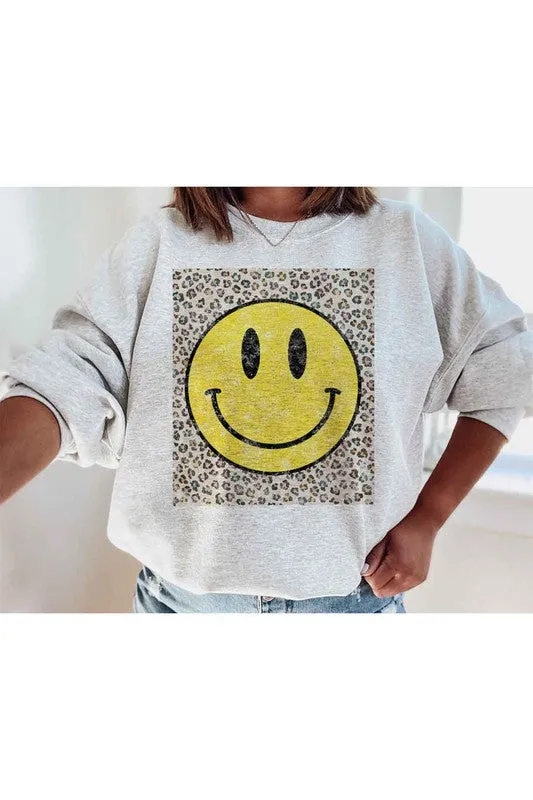 Leopard Print Graphic Sweatshirt for Happy Styling