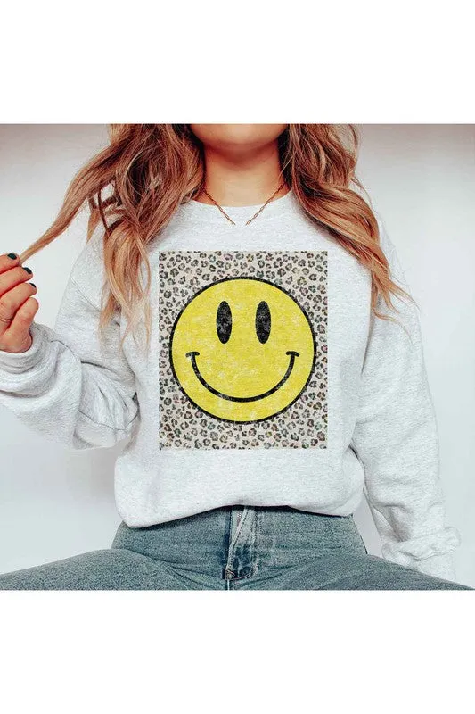 Leopard Print Graphic Sweatshirt for Happy Styling