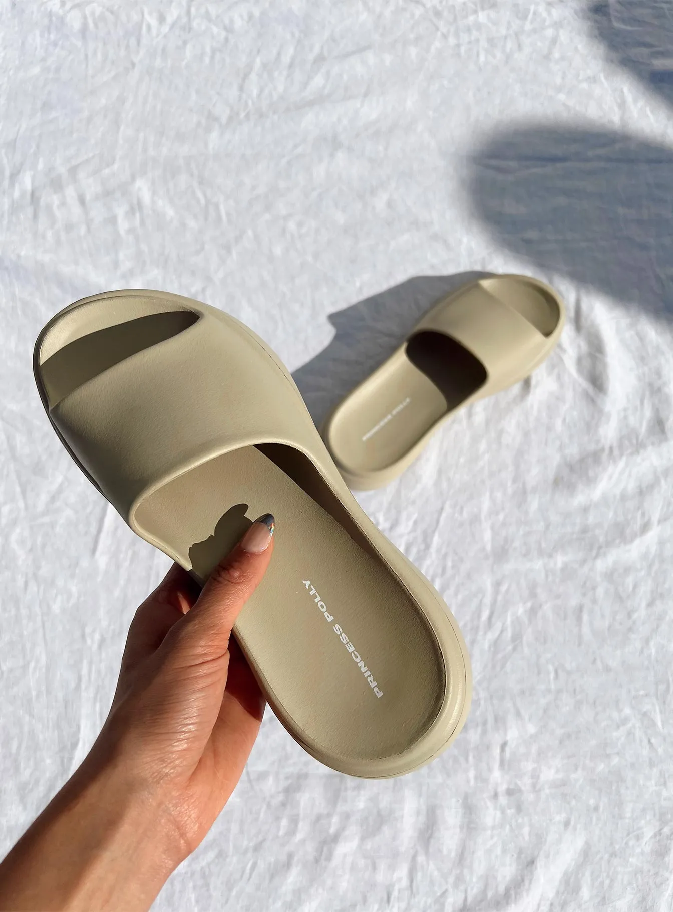 Beige Havana Slides - Shop Now