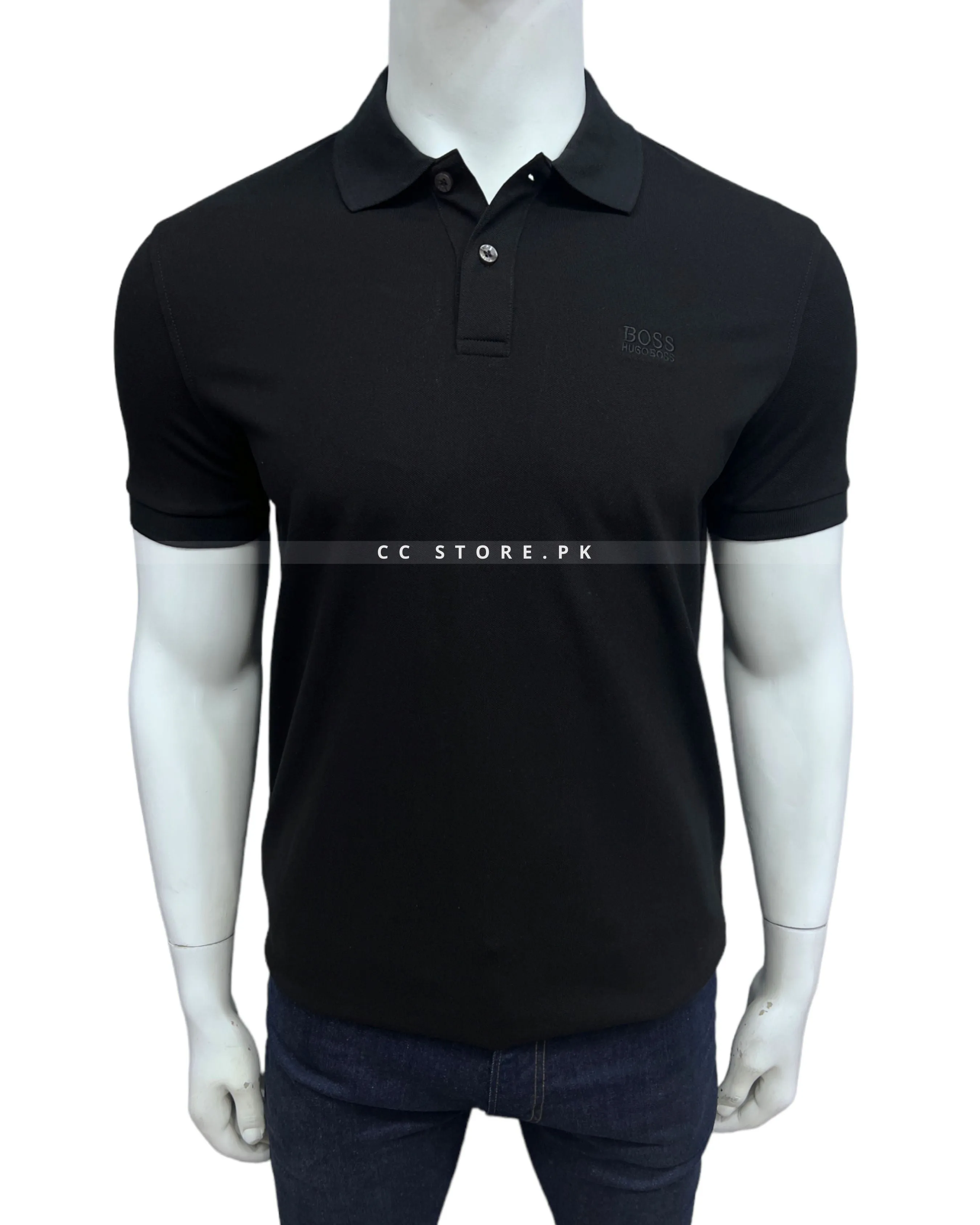 HB Essential Black Polo