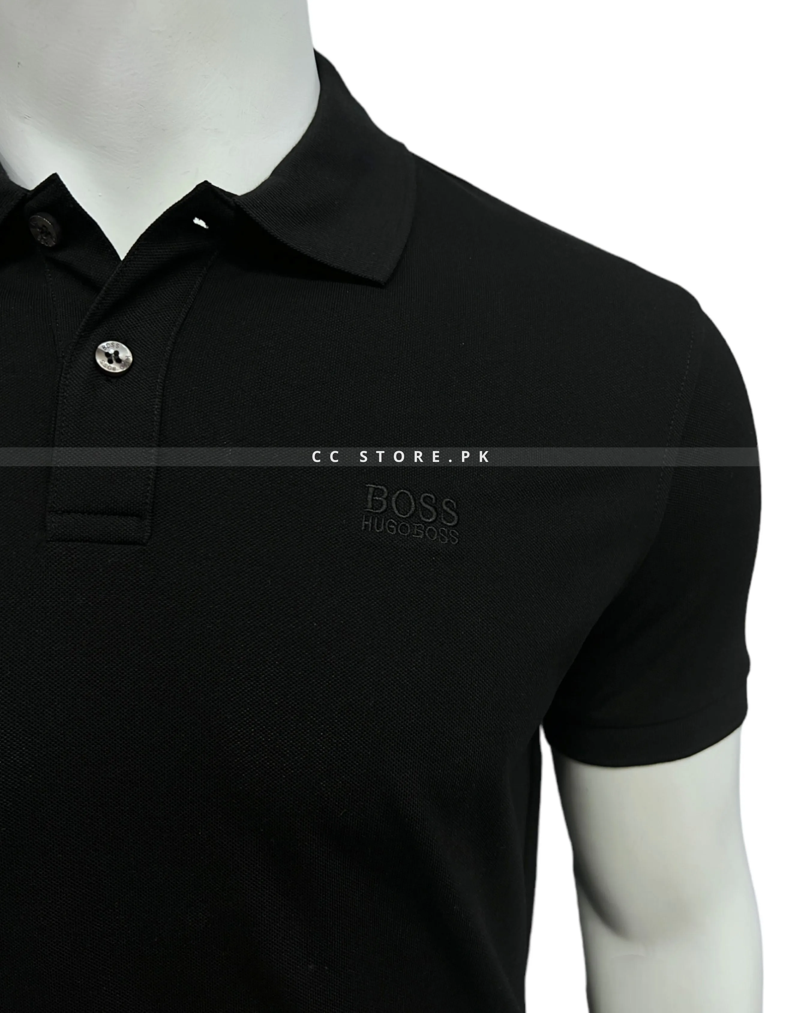 HB Essential Black Polo