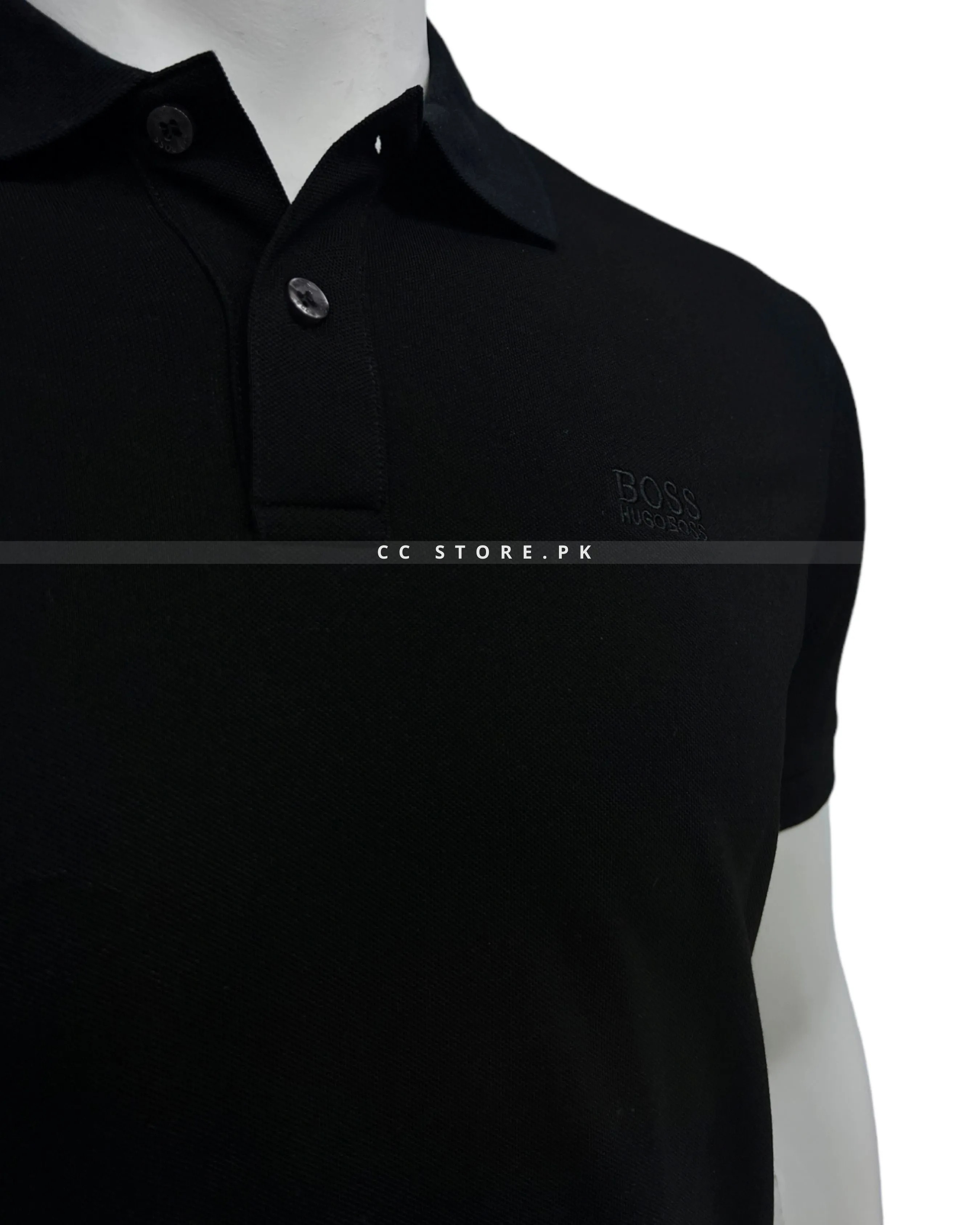 HB Essential Black Polo