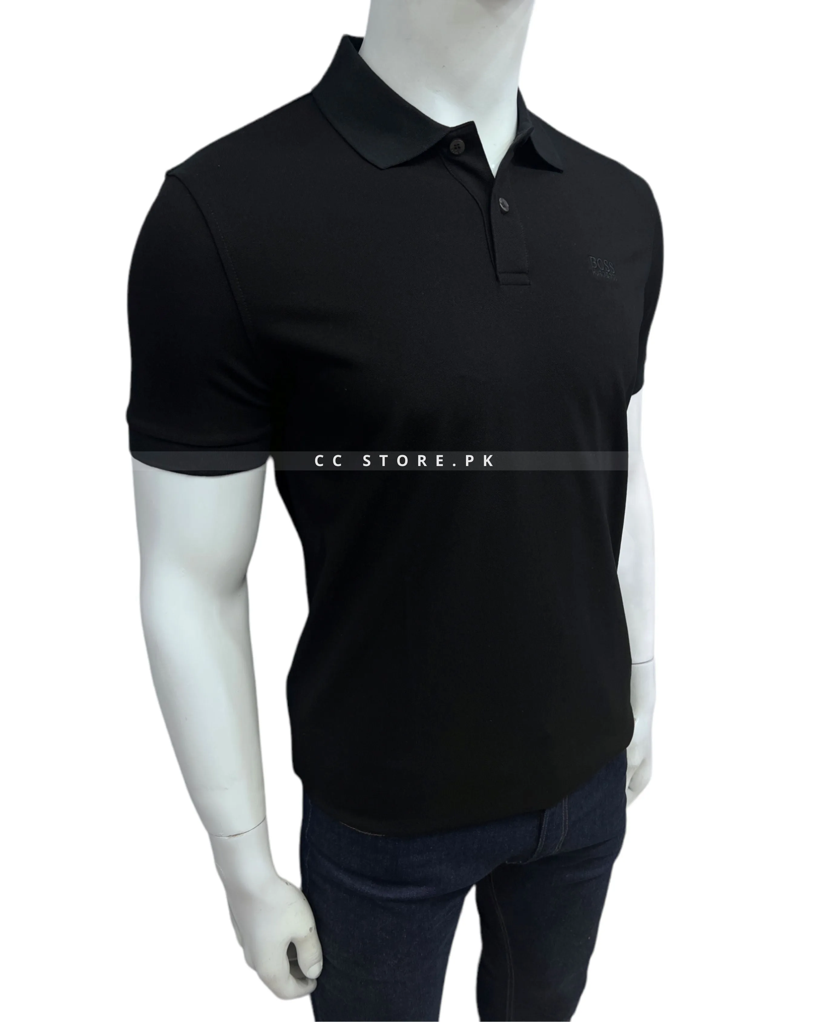 HB Essential Black Polo