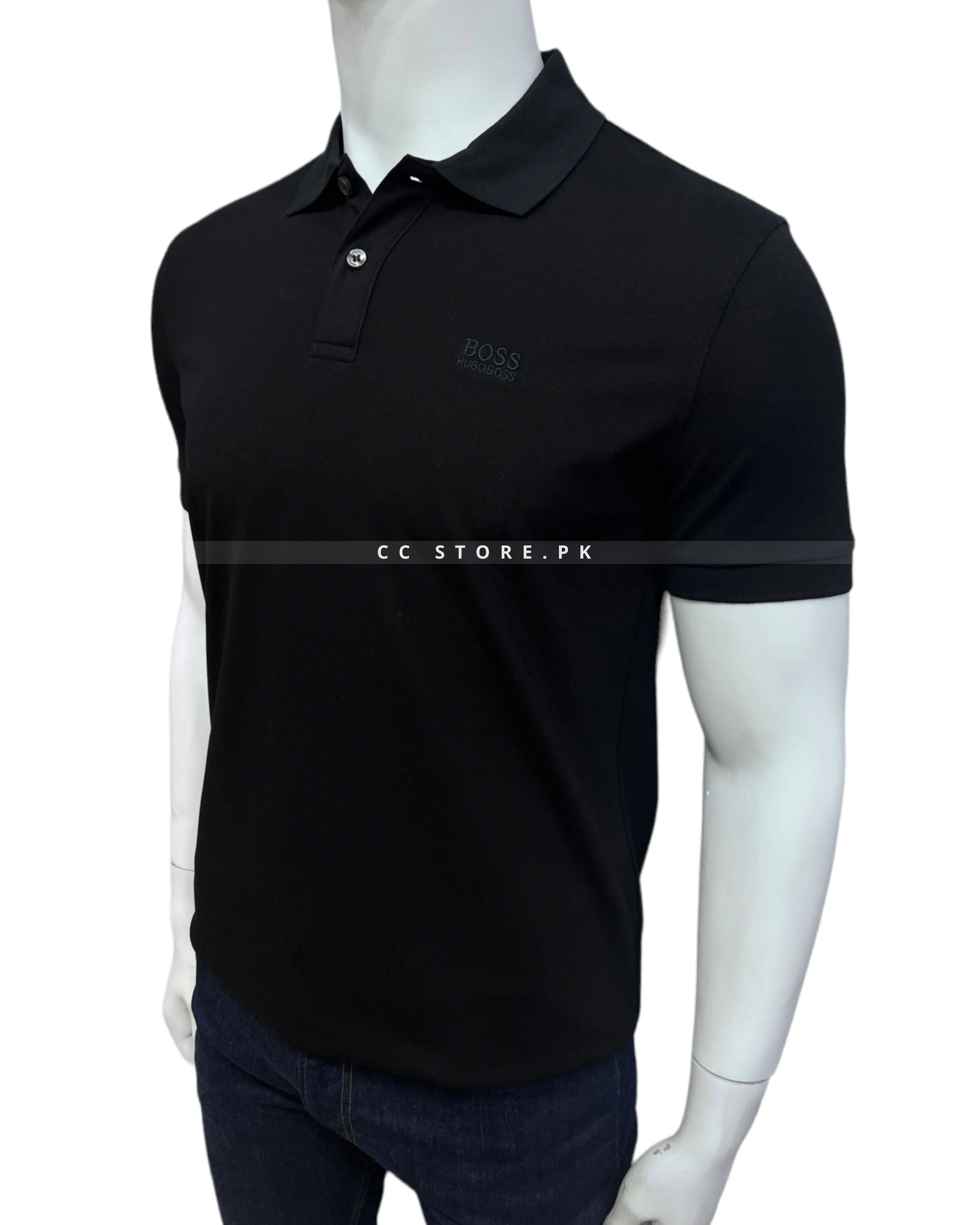 HB Essential Black Polo