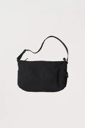 Heavy Canvas Shoulder Bag - Black