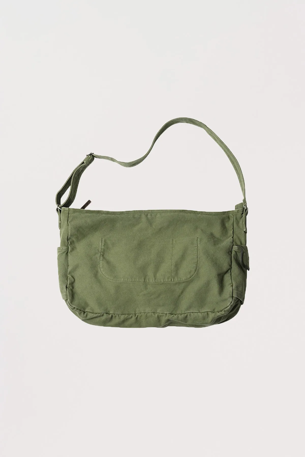 Heavy Canvas Shoulder Bag - Olive