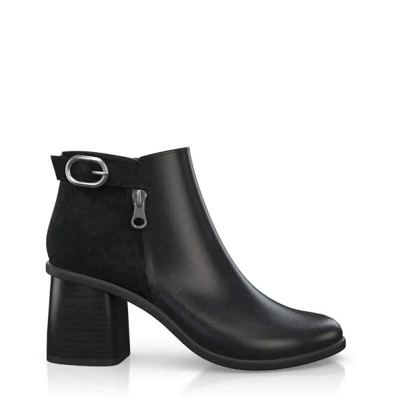 Stylish Heeled Ankle Boots 5907