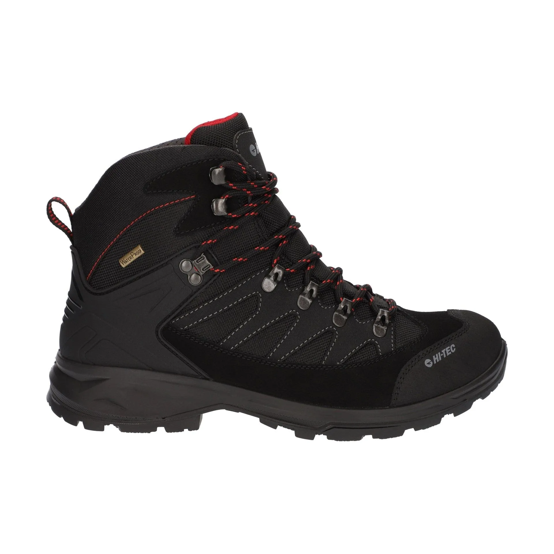 Hi-Tec Clamber Boots - Charcoal/Red