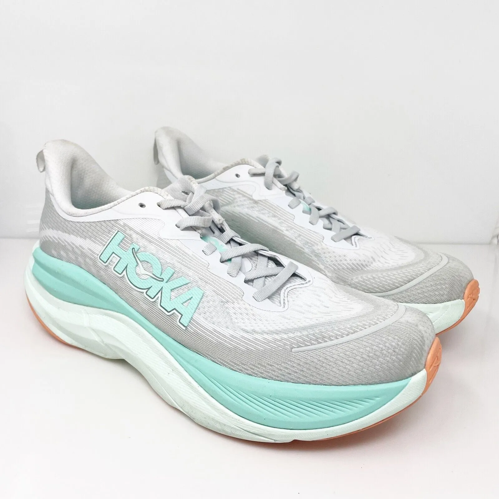 Hoka One One Womens Skyflow 1155113 CMCG Gray Running Shoes Sneakers Size 10 B