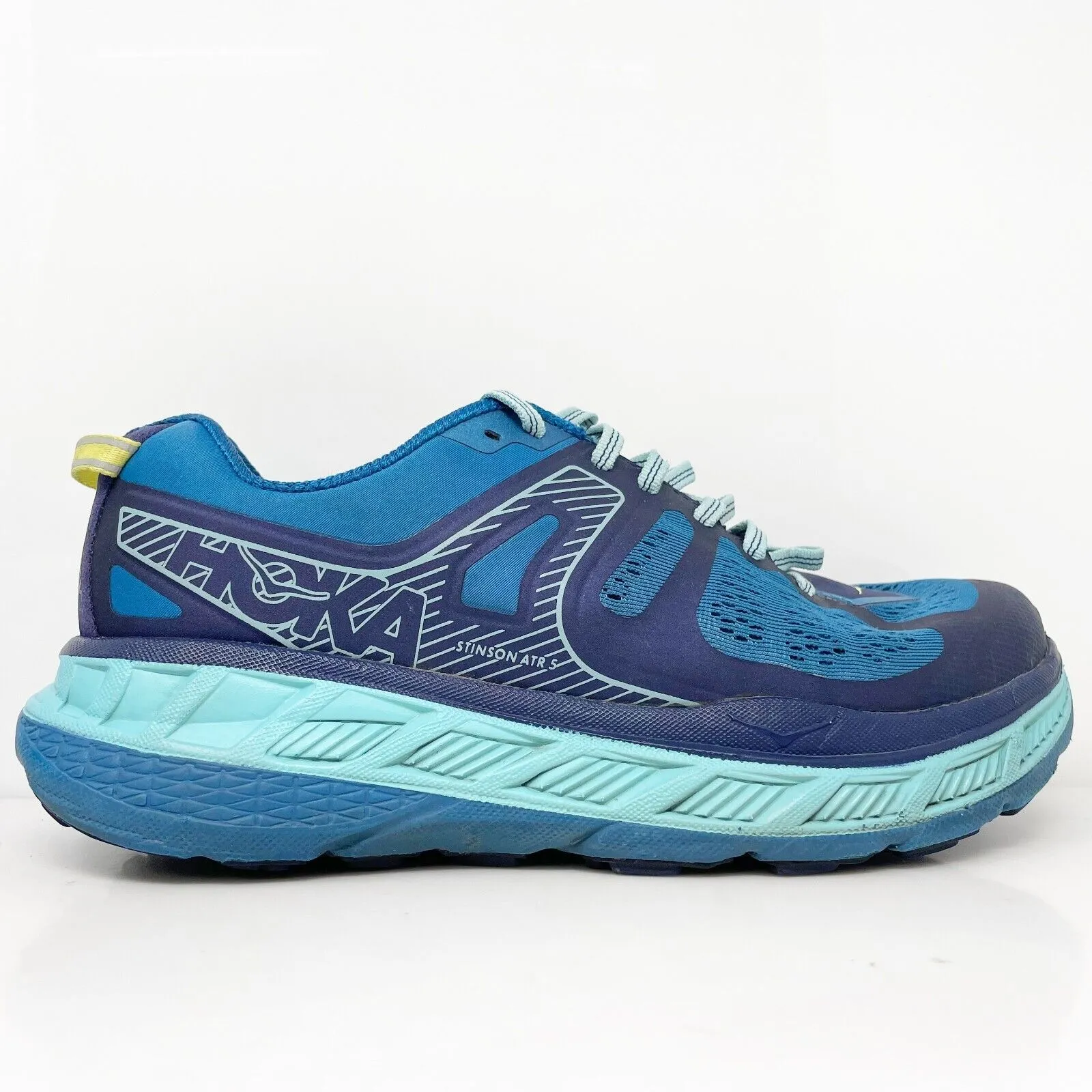 Hoka One One Womens Stinson ATR 5 1099730 SAHZ Blue Running Shoes Sneakers 9