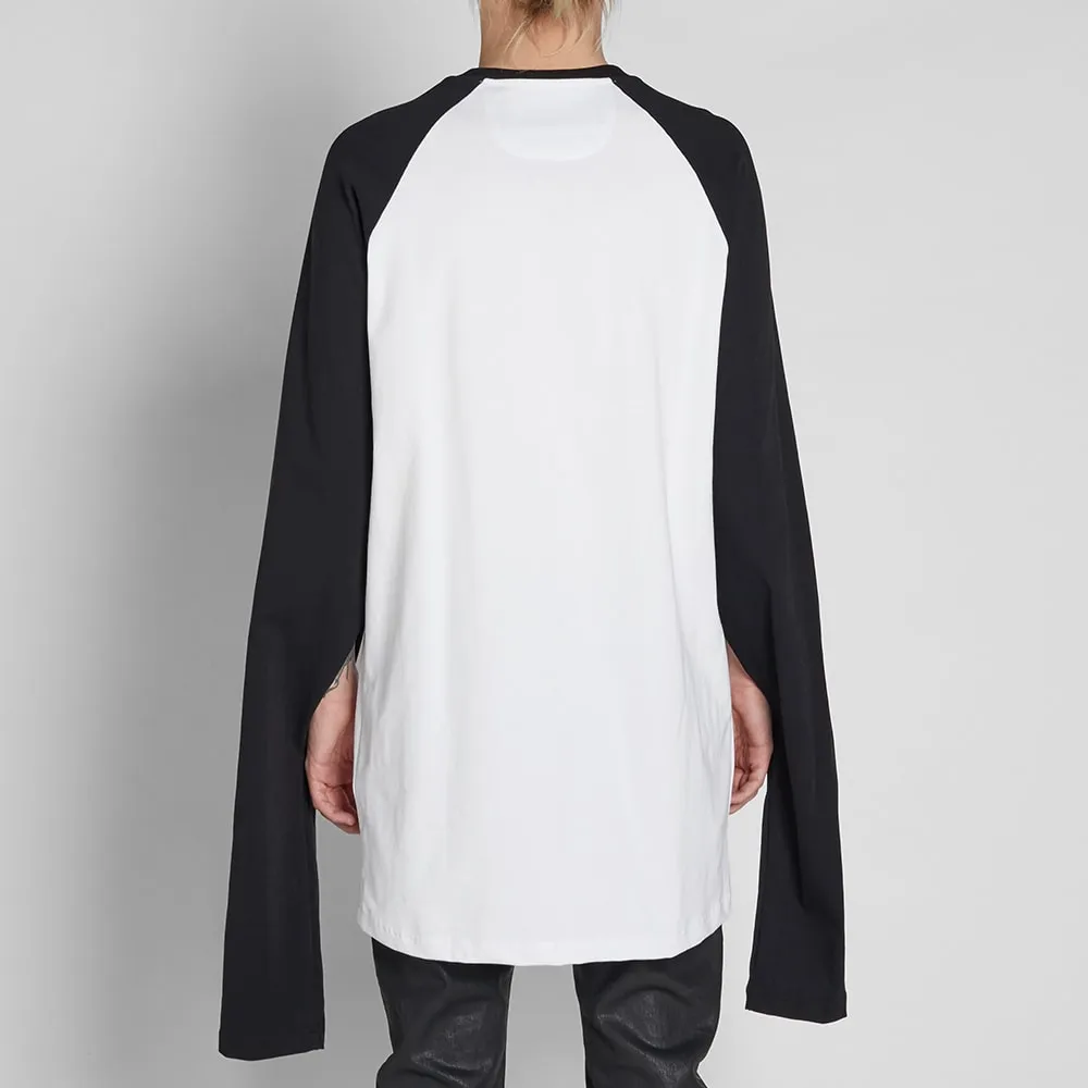 Hood By Air 2007 Raglan Tee in Black & White