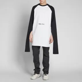 Hood By Air 2007 Raglan Tee in Black & White